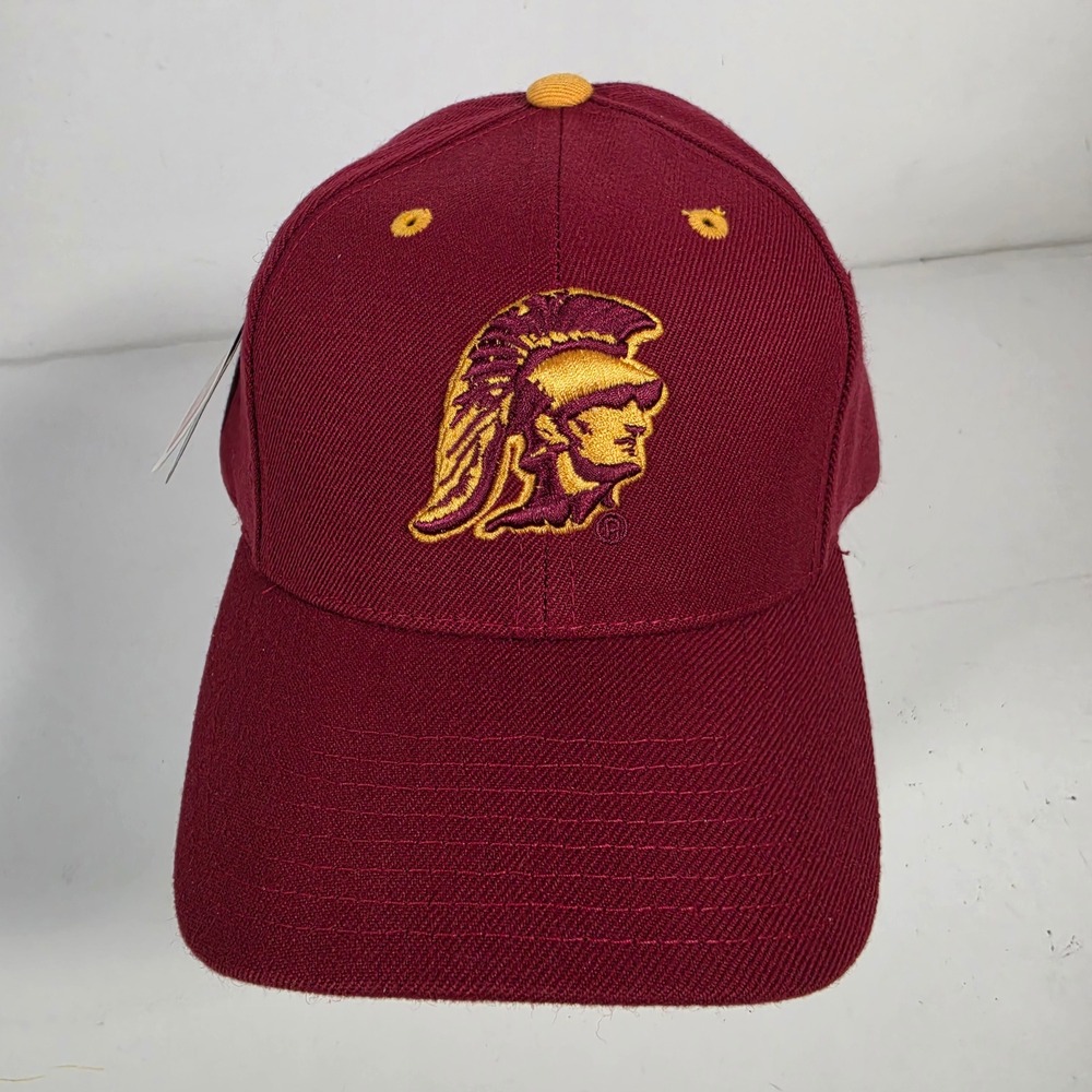Puma ATA USC Trojans Snapback Hat Cardinal Red Gold Embroidered NCAA Cap NWT